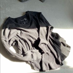 Free People Waffle Pullover